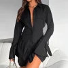 Long Sleeve Dresses | White Fox Boutique Stay The Night Long Sleeve Mini Dress black