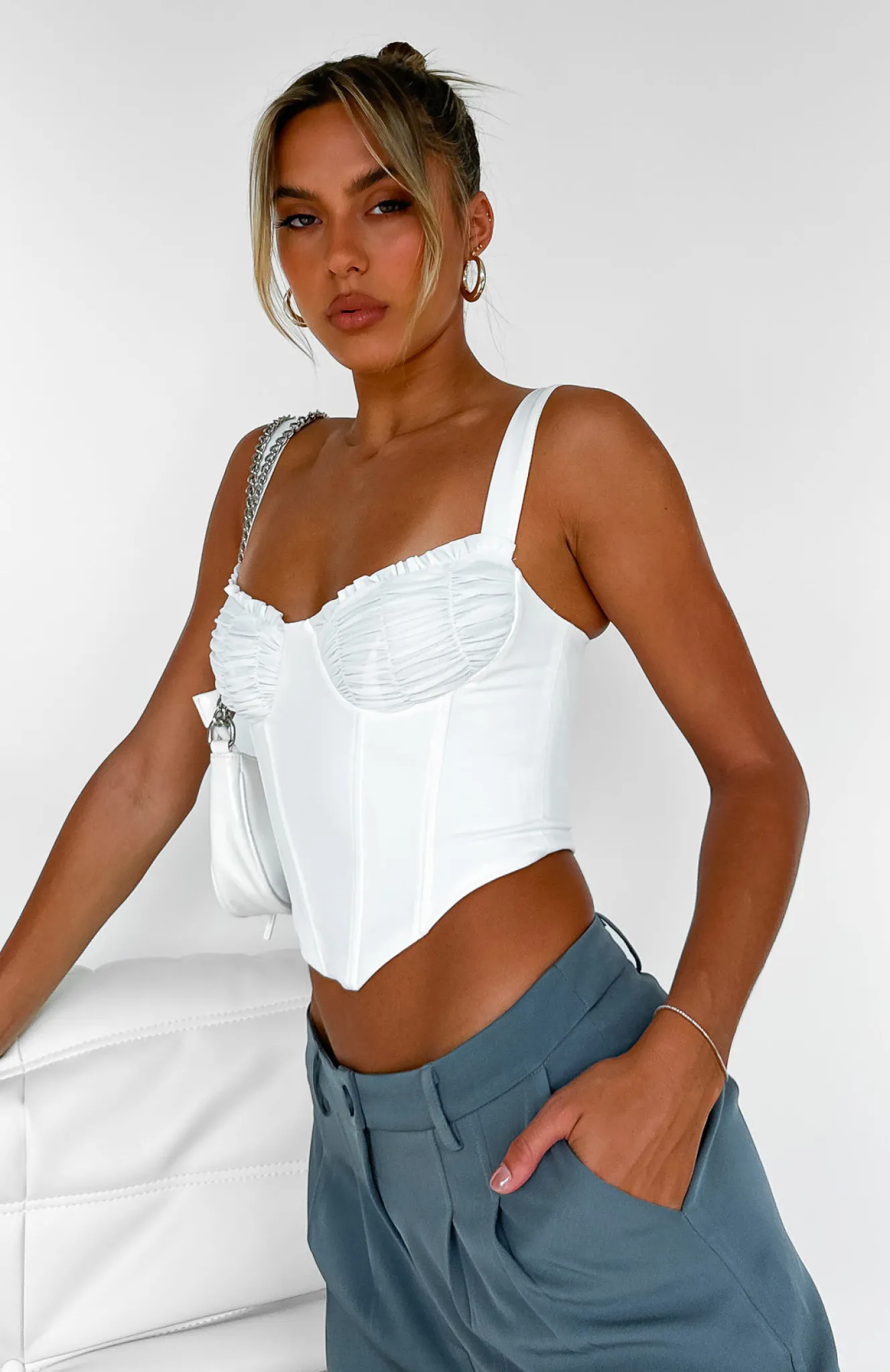 Shirts & Blouses | White Fox Boutique Stay Tonight Bustier white
