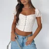 Shirts & Blouses | White Fox Boutique Steal The Moment Bustier Soft Floral yellow