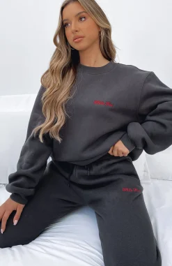 Jackets & Blazers | White Fox Boutique Steal Your Heart Oversized Sweater Charcoal grey
