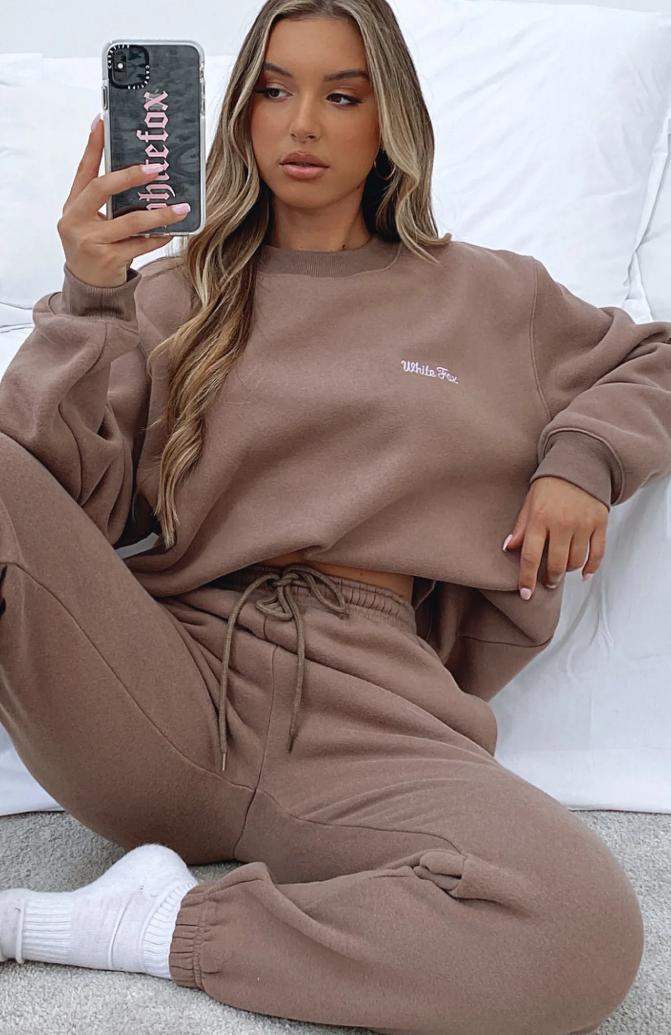 Jackets & Blazers | White Fox Boutique Steal Your Heart Oversized Sweater Mocha brown