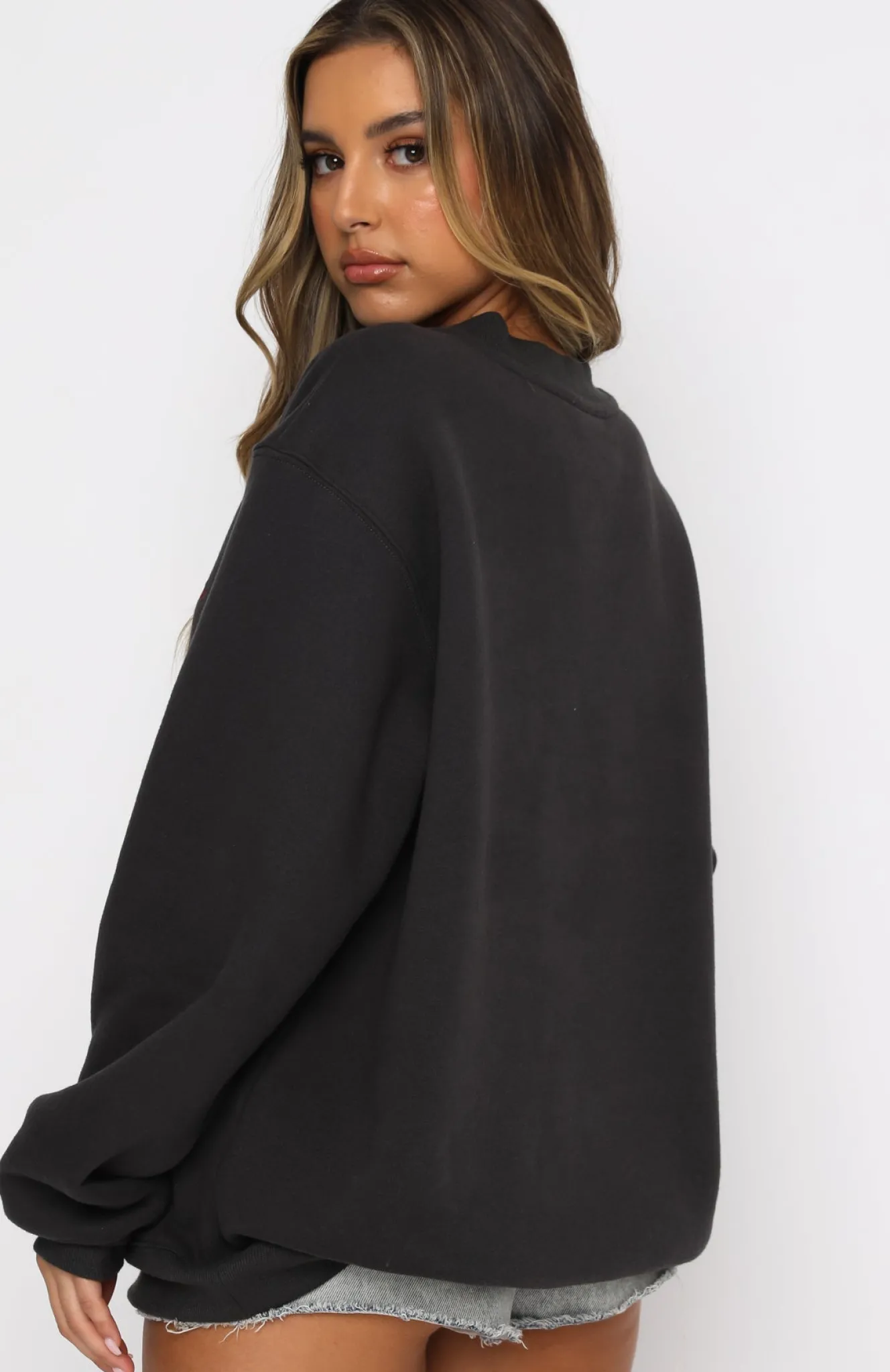 Jackets & Blazers | White Fox Boutique Steal Your Heart Oversized Sweater Charcoal grey