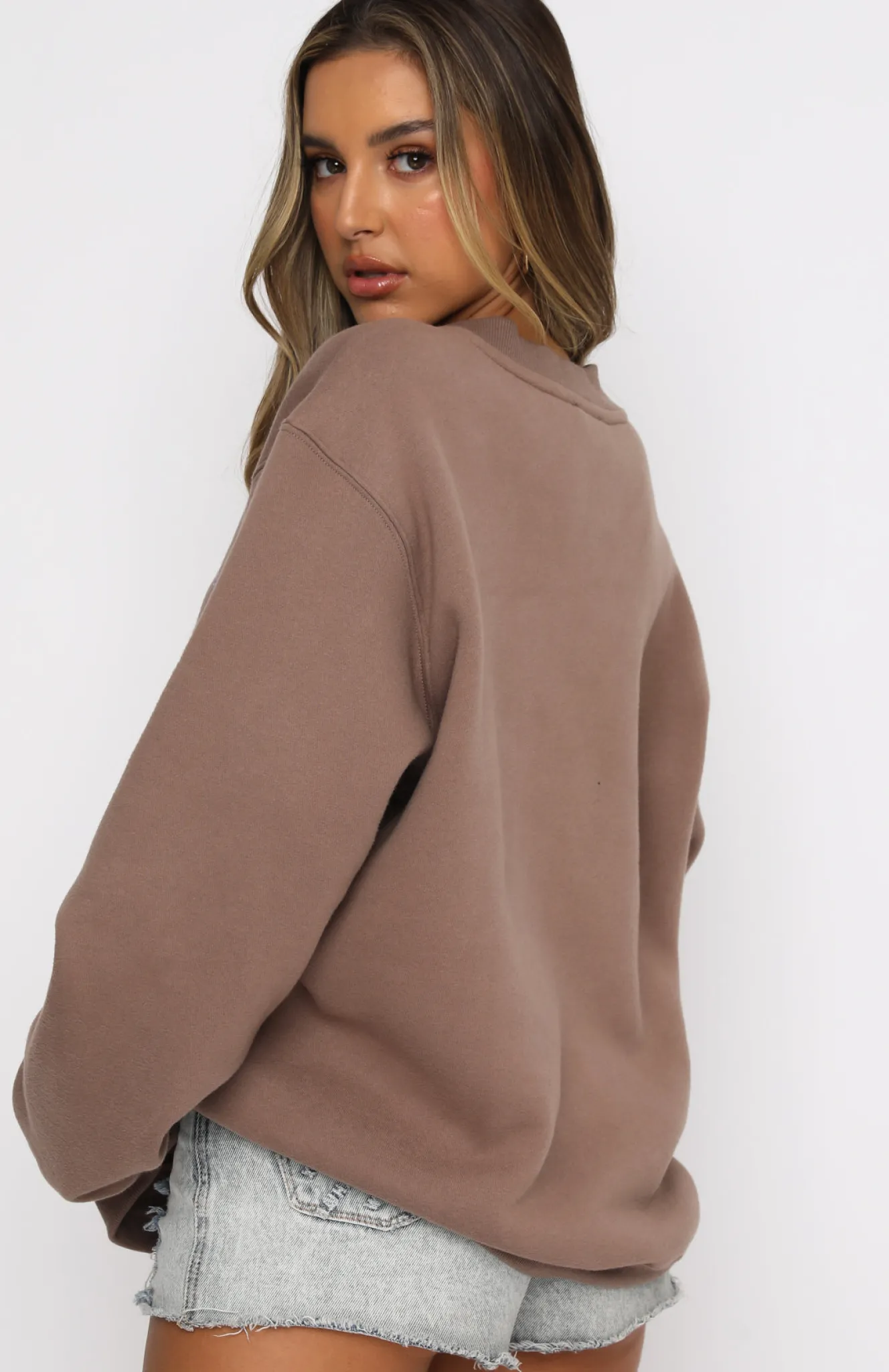 Jackets & Blazers | White Fox Boutique Steal Your Heart Oversized Sweater Mocha brown