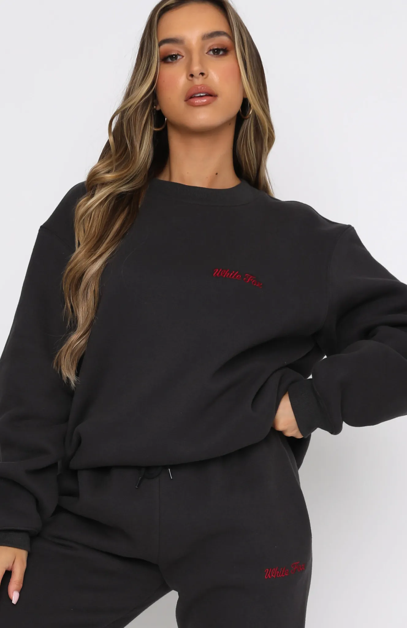 Jackets & Blazers | White Fox Boutique Steal Your Heart Oversized Sweater Charcoal grey