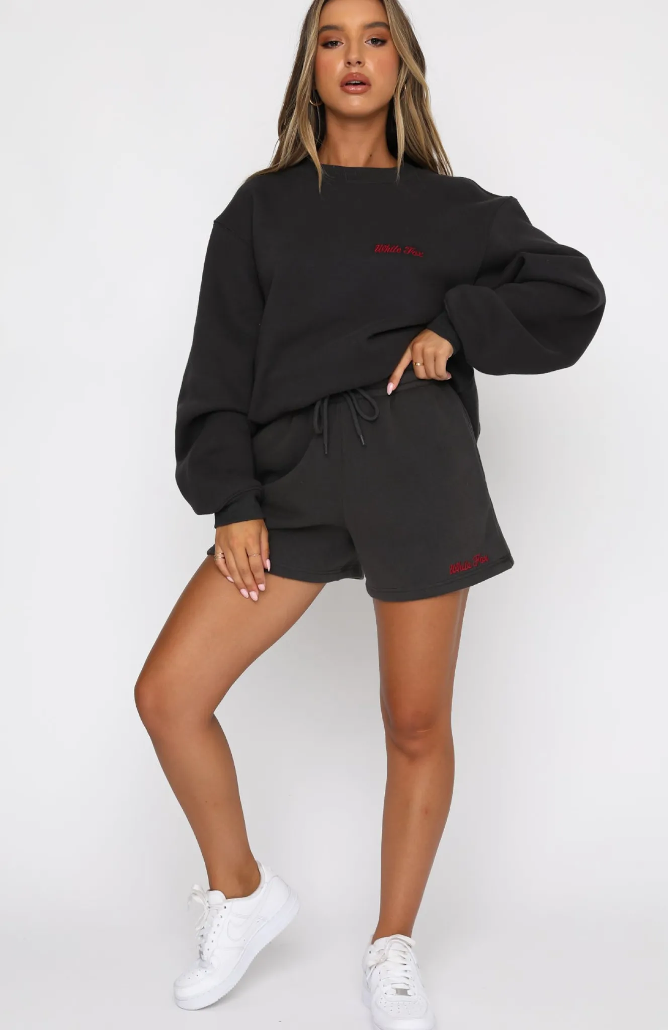 Jackets & Blazers | White Fox Boutique Steal Your Heart Oversized Sweater Charcoal grey