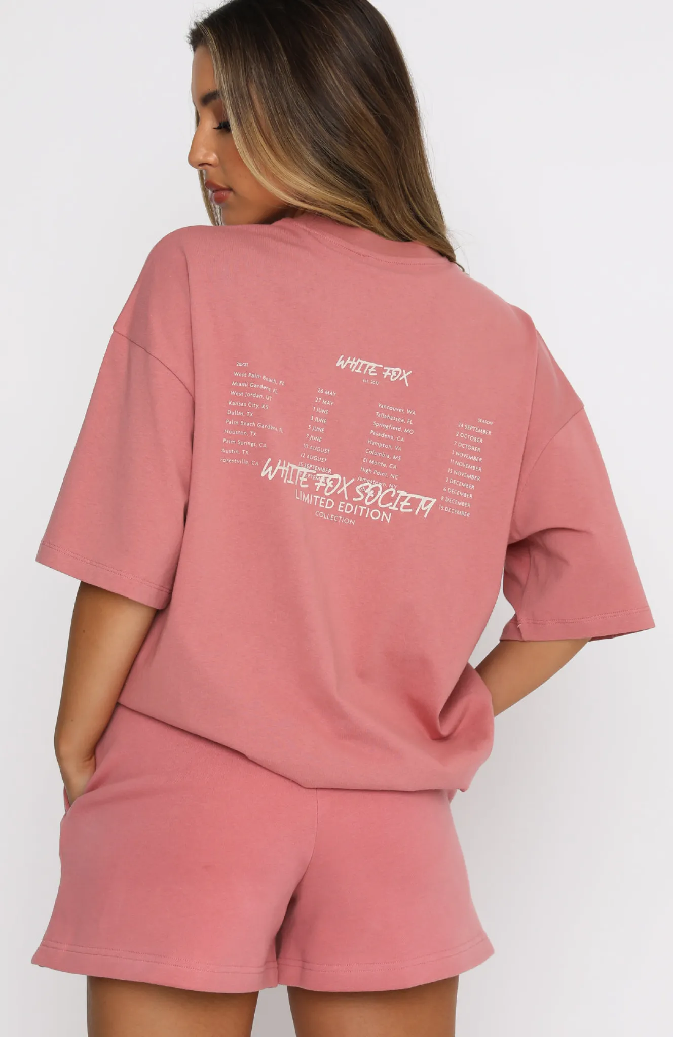 Shirts & Blouses | White Fox Boutique Step Back Oversized Tee Berry pink
