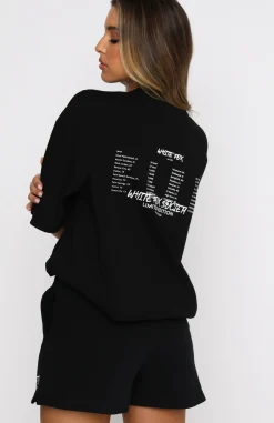 Shirts & Blouses | White Fox Boutique Step Back Oversized Tee black