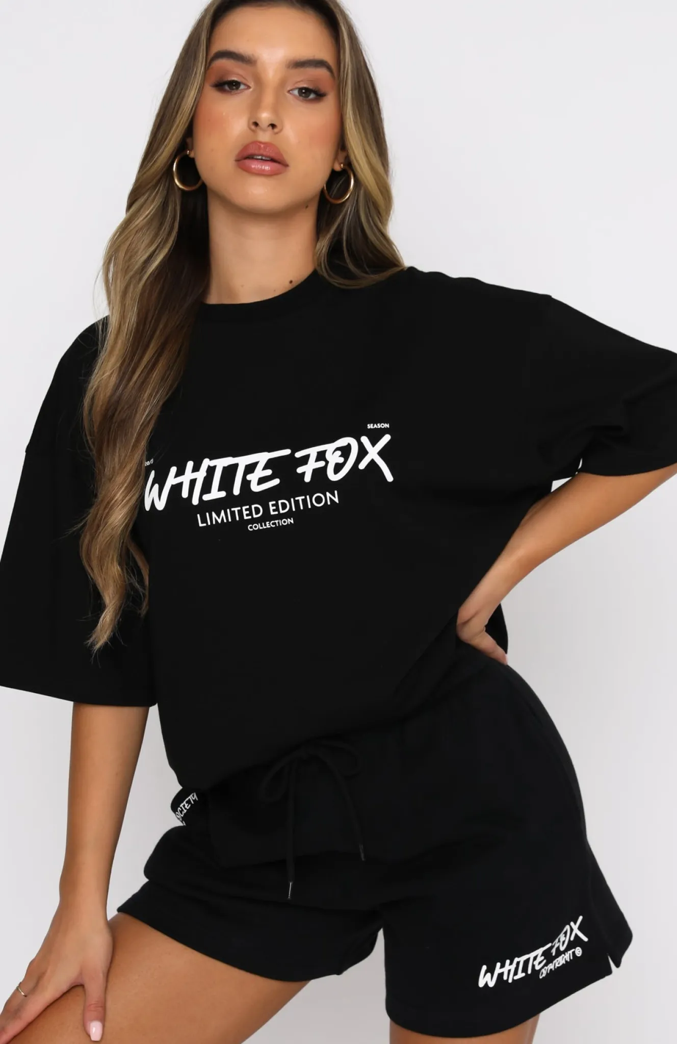 Shirts & Blouses | White Fox Boutique Step Back Oversized Tee black