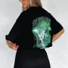 Restocked | White Fox Boutique Step It Up Oversized Tee black