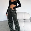 Pants | White Fox Boutique Stop Trying Cord Pants Khaki green