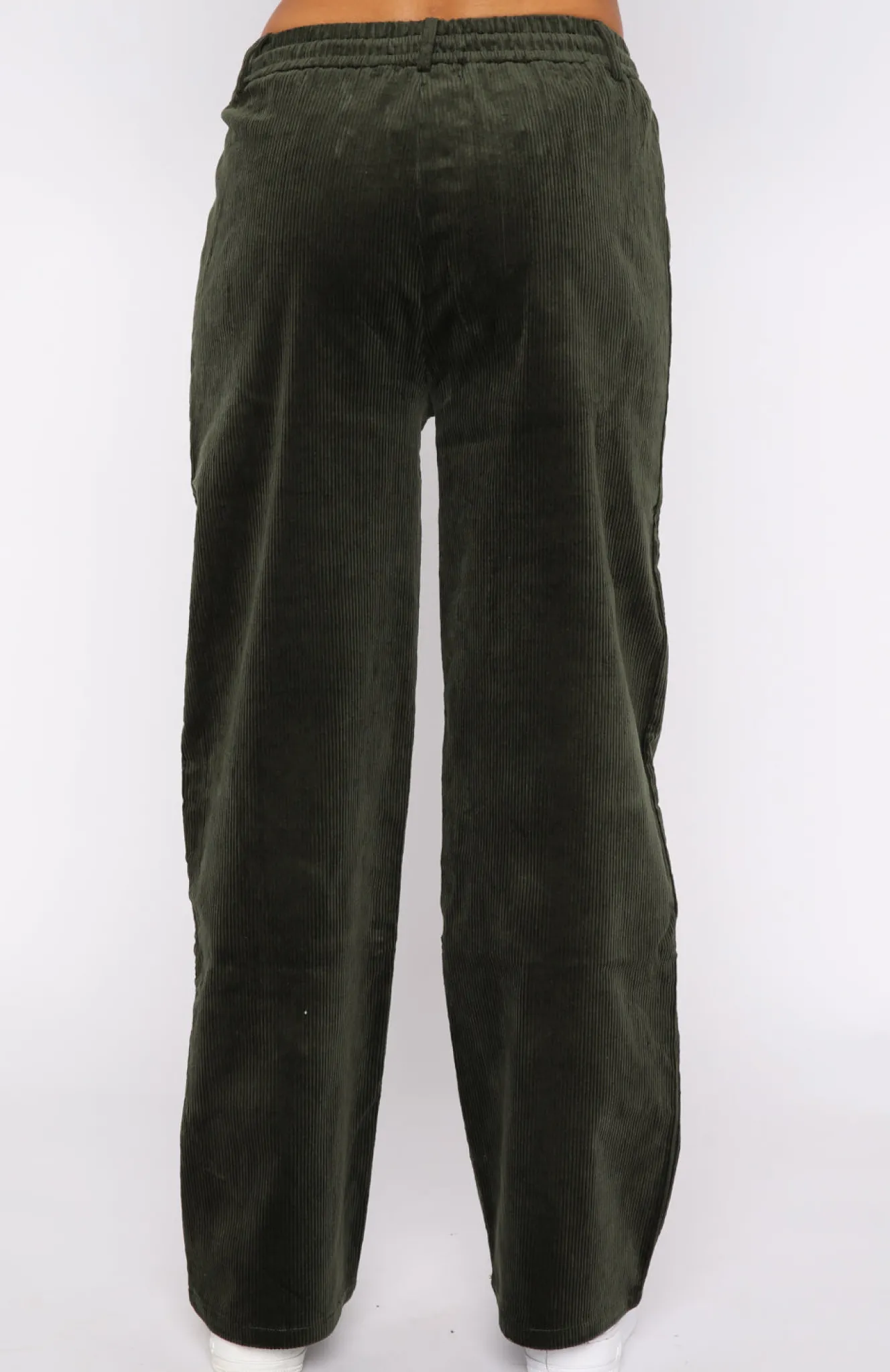Pants | White Fox Boutique Stop Trying Cord Pants Khaki green