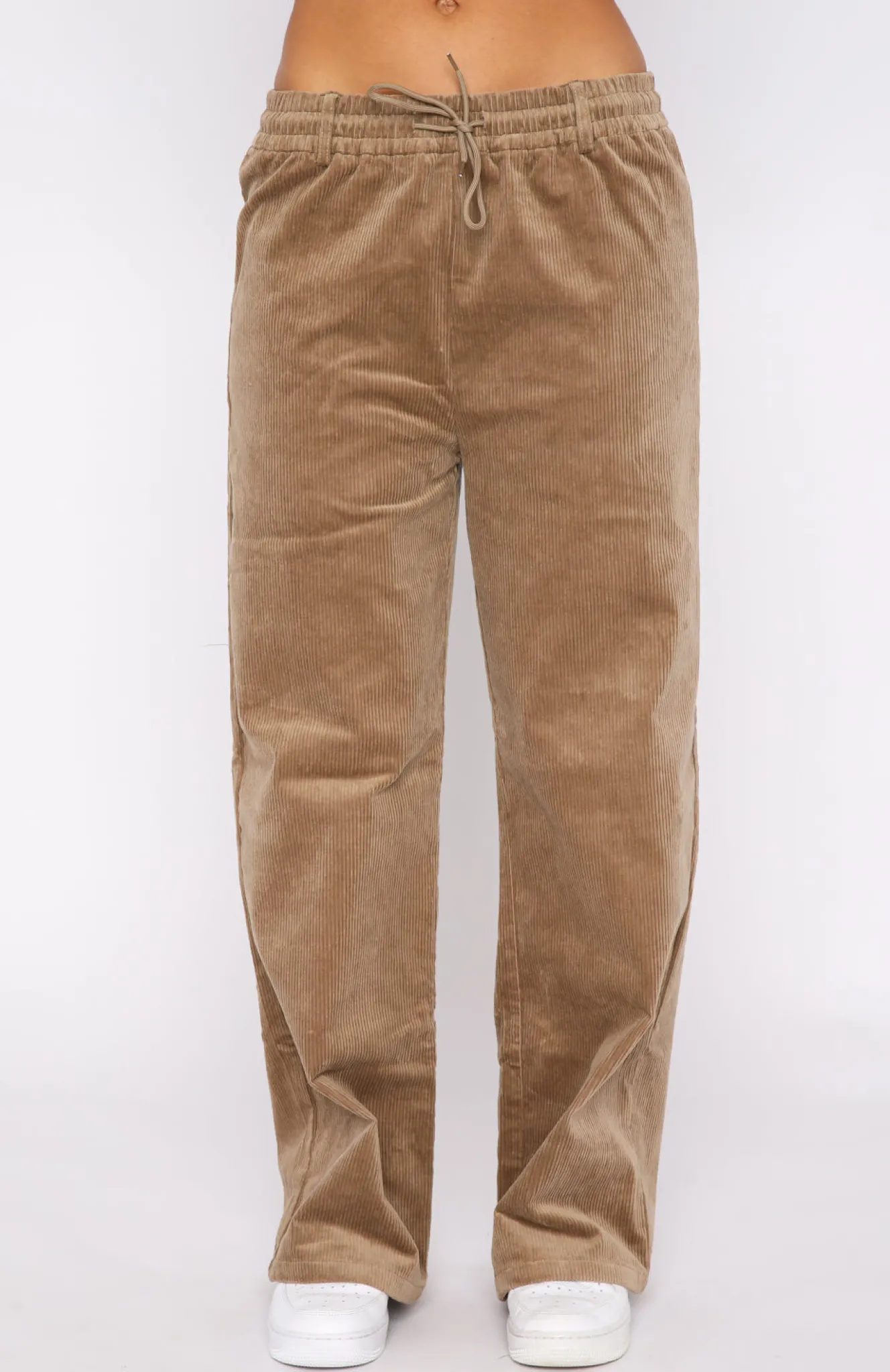 Pants | White Fox Boutique Stop Trying Cord Pants Mocha brown