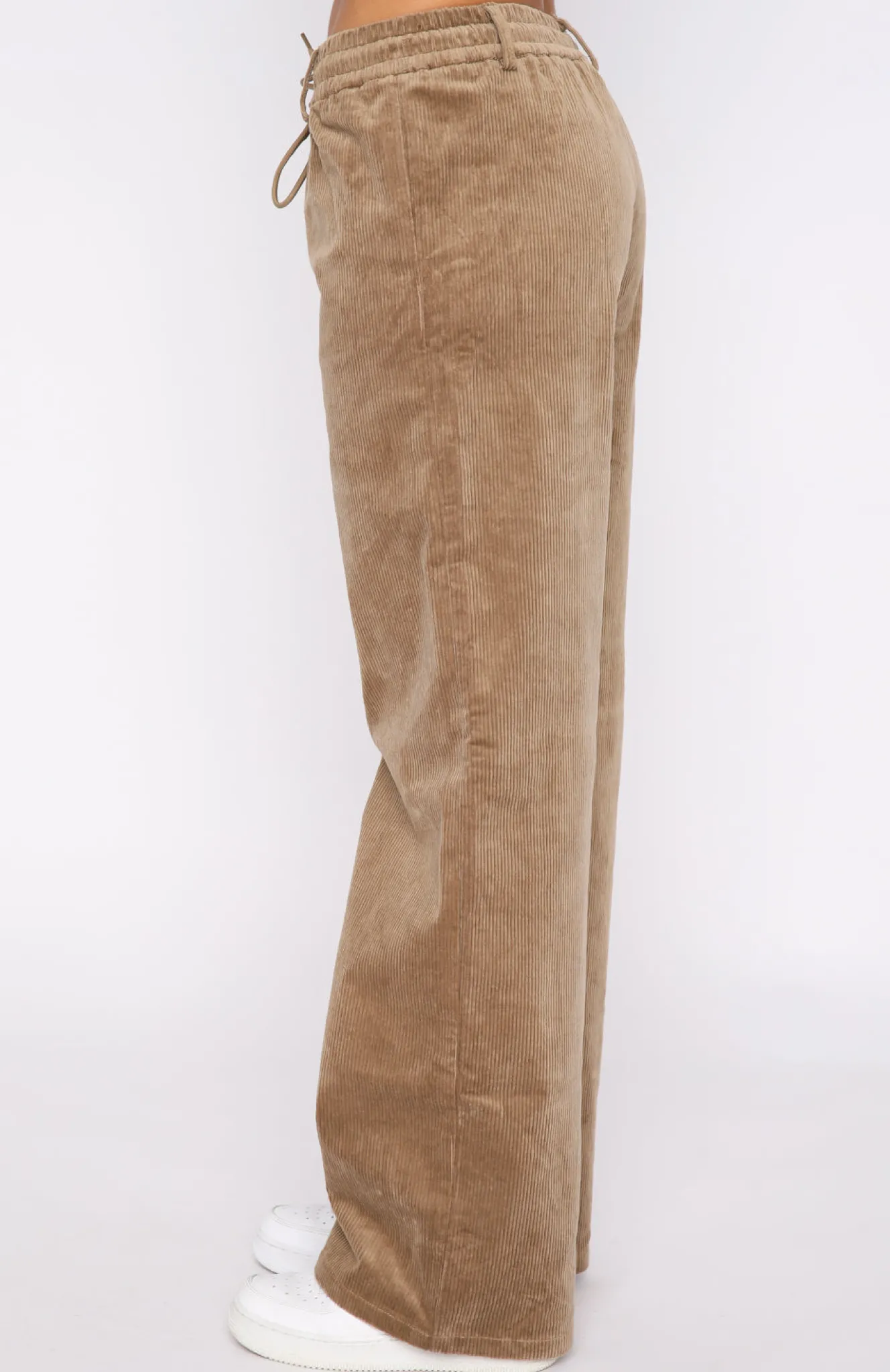 Pants | White Fox Boutique Stop Trying Cord Pants Mocha brown