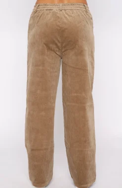 Pants | White Fox Boutique Stop Trying Cord Pants Mocha brown