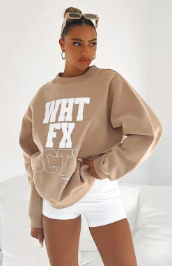 Jackets & Blazers | White Fox Boutique Strong Style Sweater Sand nude