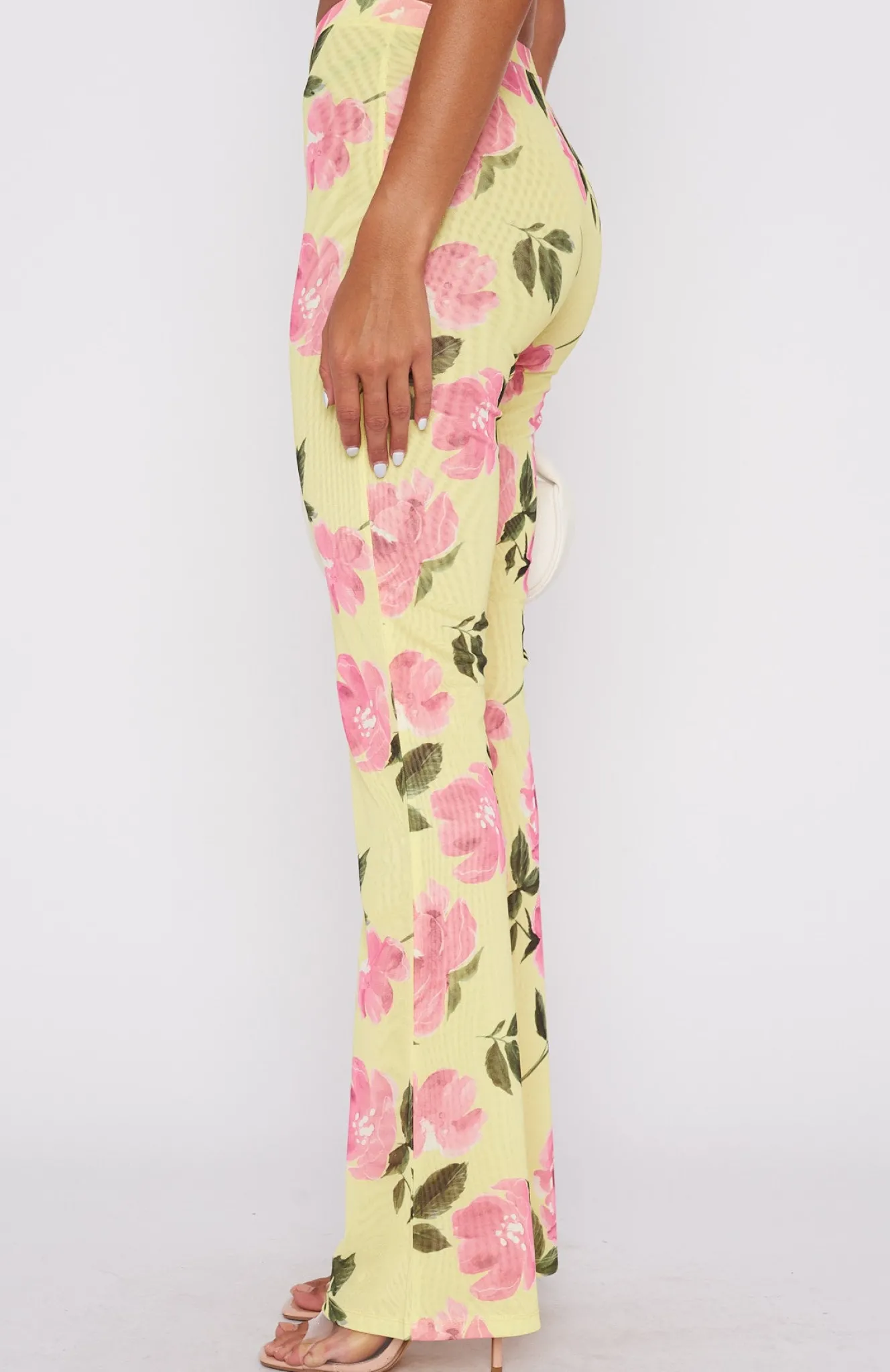Pants | White Fox Boutique Summer In The City Pants Lemon Rose yellow