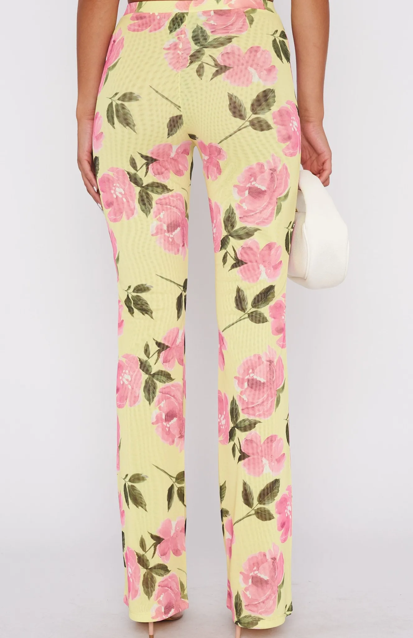Pants | White Fox Boutique Summer In The City Pants Lemon Rose yellow