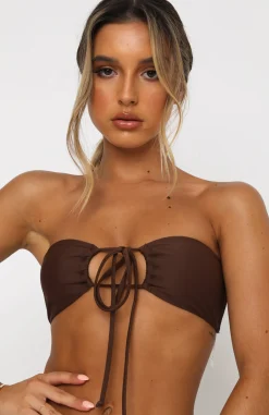 Bikini Tops | White Fox Boutique Summer Sea Bikini Top Chocolate brown