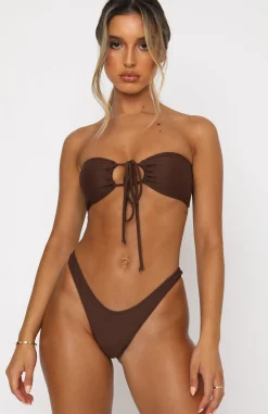 Bikini Tops | White Fox Boutique Summer Sea Bikini Top Chocolate brown