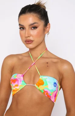 Bikini Tops | White Fox Boutique Summer Sea Bikini Top Floral Pop multi
