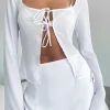 Shirts & Blouses | White Fox Boutique Sweet Secrets Long Sleeve Top white
