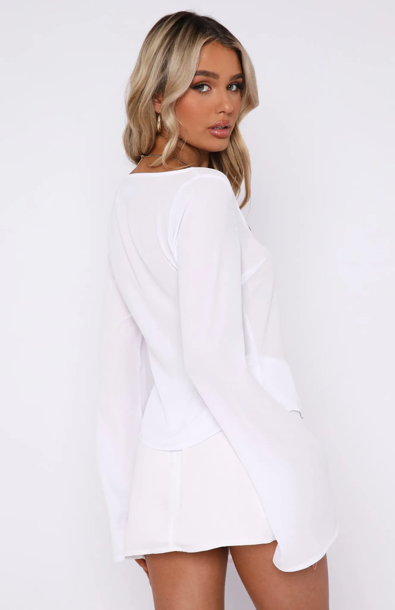 Shirts & Blouses | White Fox Boutique Sweet Secrets Long Sleeve Top white