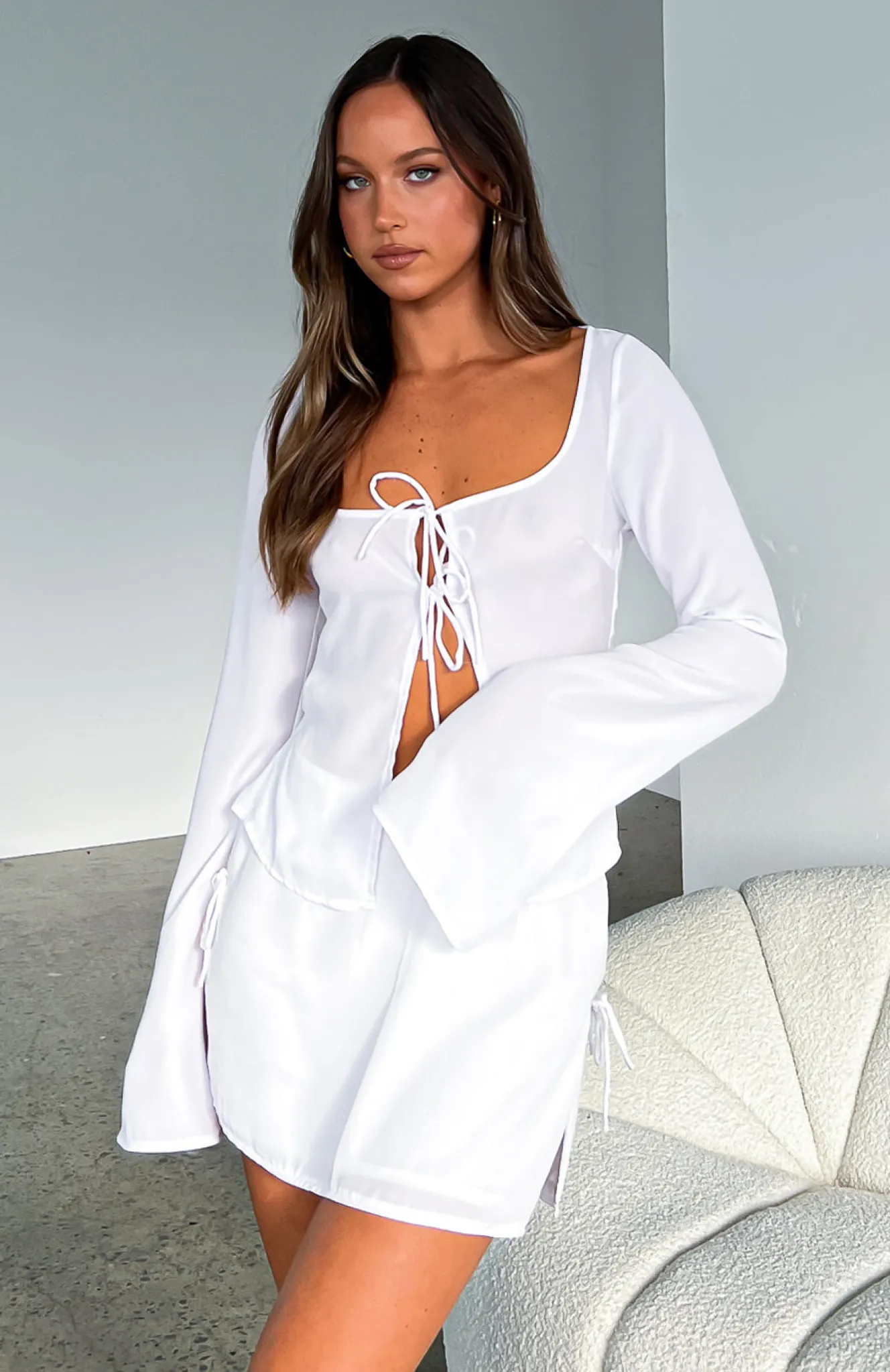Shirts & Blouses | White Fox Boutique Sweet Secrets Long Sleeve Top white