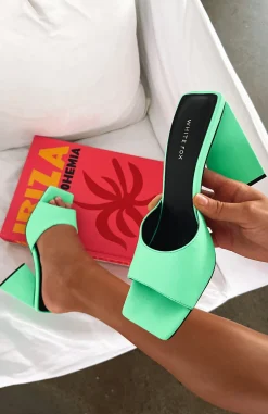 Heels | White Fox Boutique Sweet Talker Mules Neon green