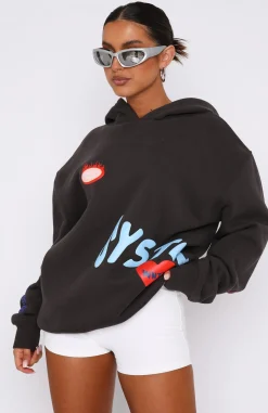Jackets & Blazers | White Fox Boutique System Overload Oversized Hoodie Charcoal grey