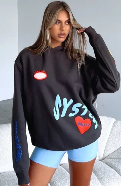 Jackets & Blazers | White Fox Boutique System Overload Oversized Hoodie Charcoal grey
