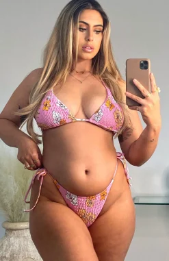 Bikini Bottoms | White Fox Boutique Tahiti Bottoms Bloom pink
