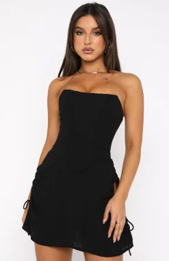 Restocked | White Fox Boutique Take Me Back Mini Dress black