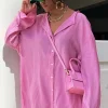 Resort Wear | White Fox Boutique Take Me Out Shirt pink