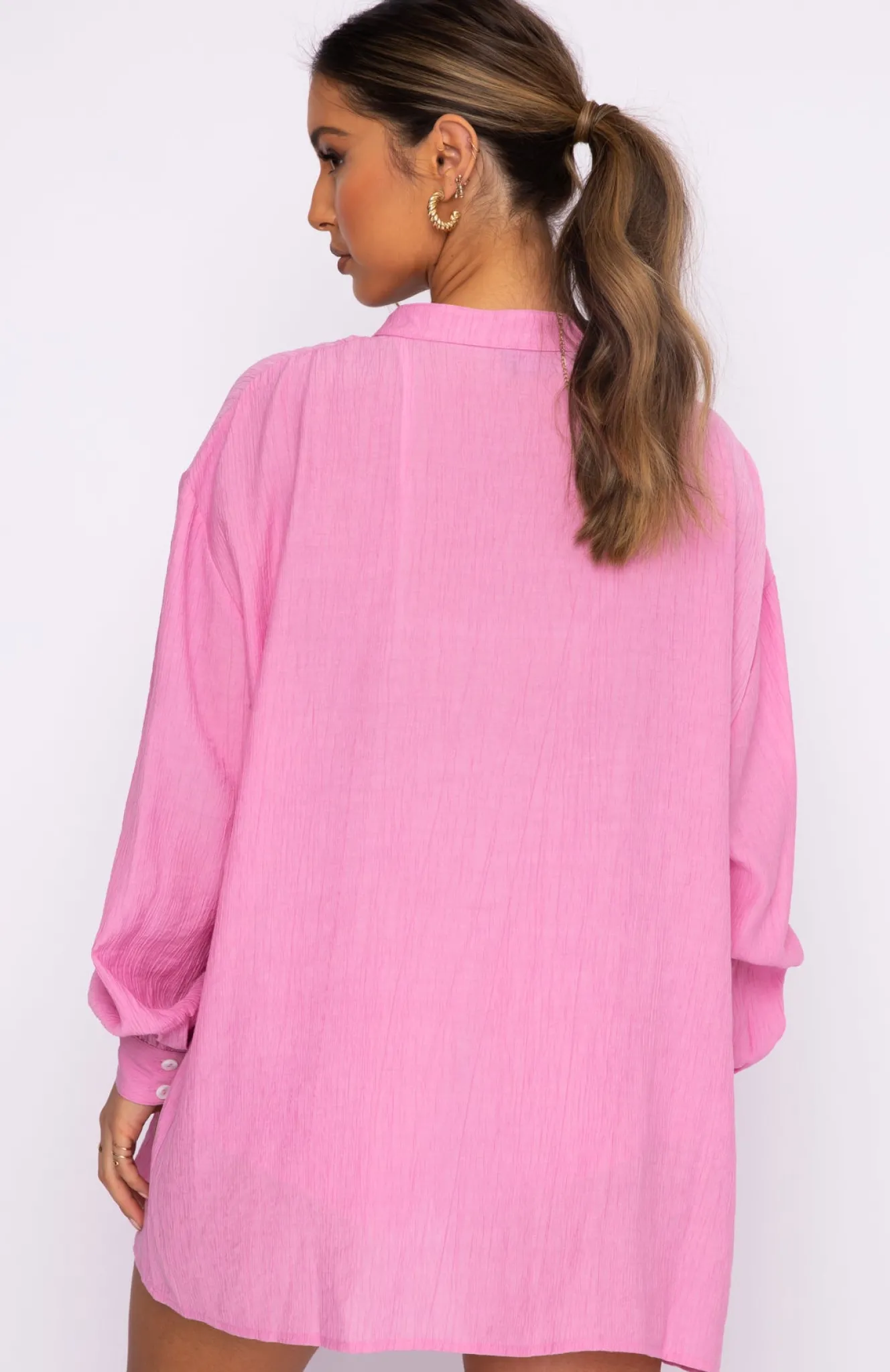 Resort Wear | White Fox Boutique Take Me Out Shirt pink