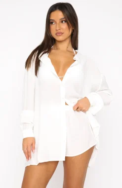 Shirts & Blouses | White Fox Boutique Take Me Out Shirt white