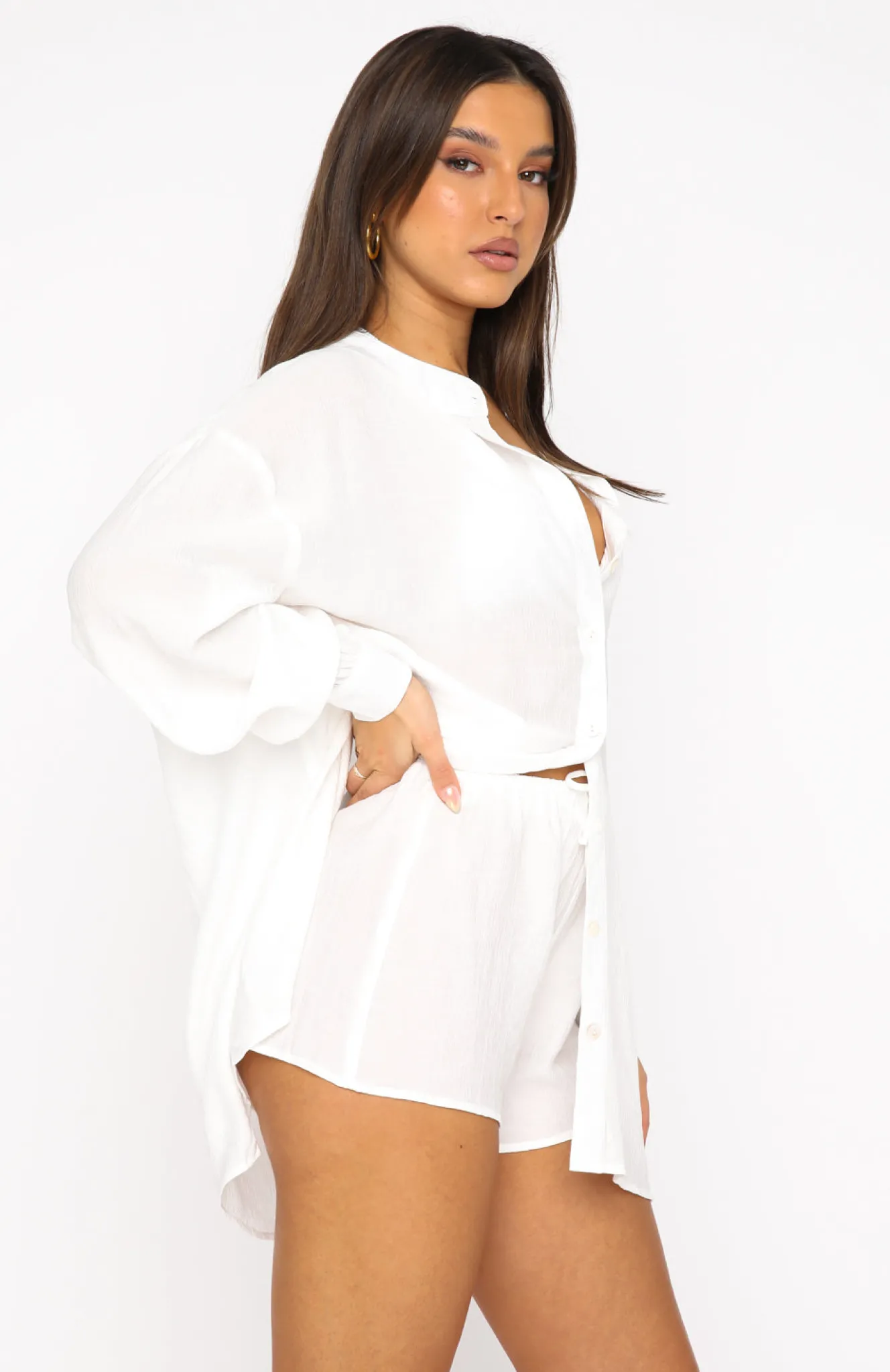 Shirts & Blouses | White Fox Boutique Take Me Out Shirt white