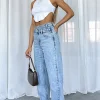 Denim | White Fox Boutique Take My Time Jeans Washed blue
