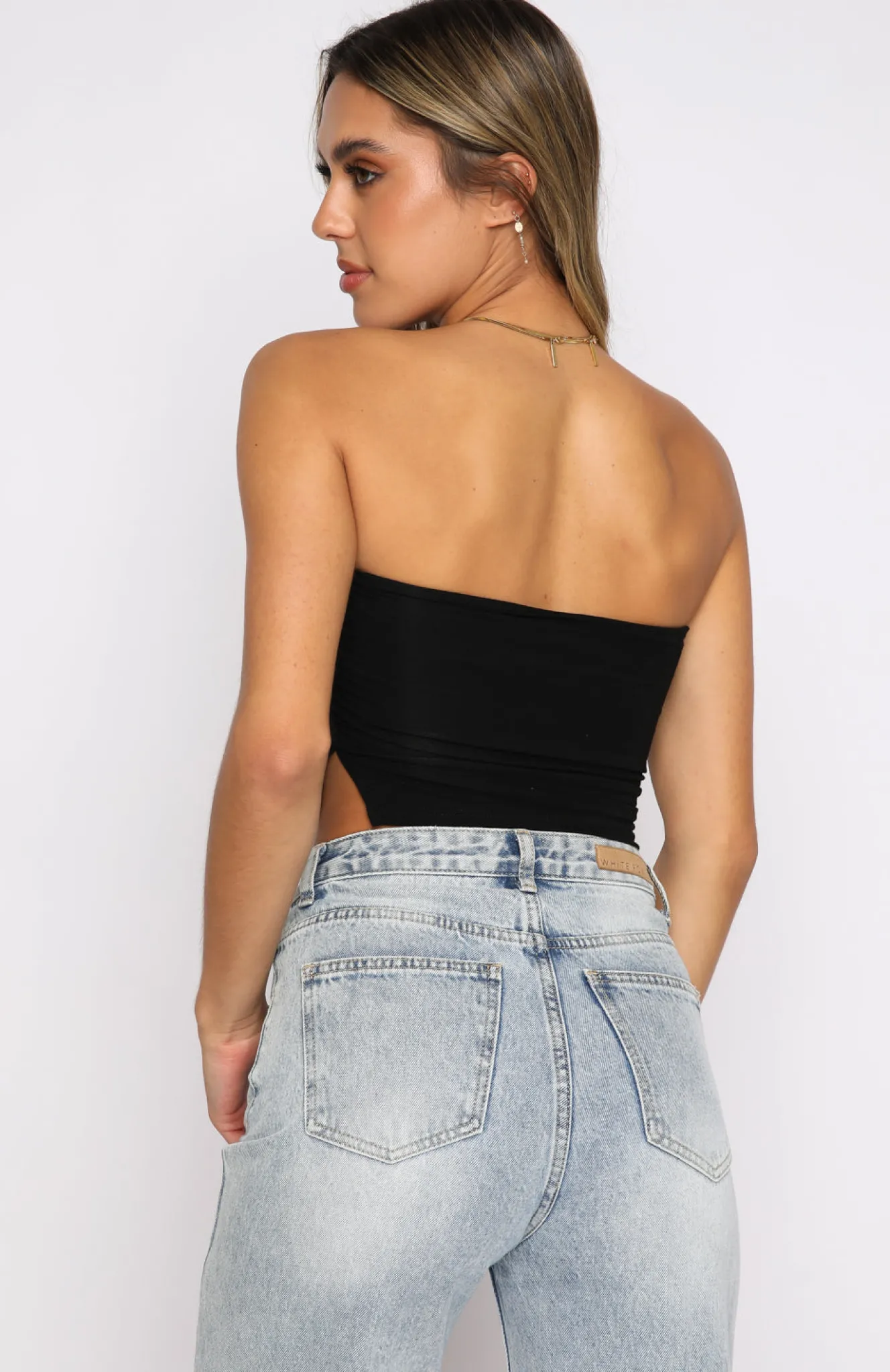 Shirts & Blouses | White Fox Boutique Take That Break Strapless Crop black