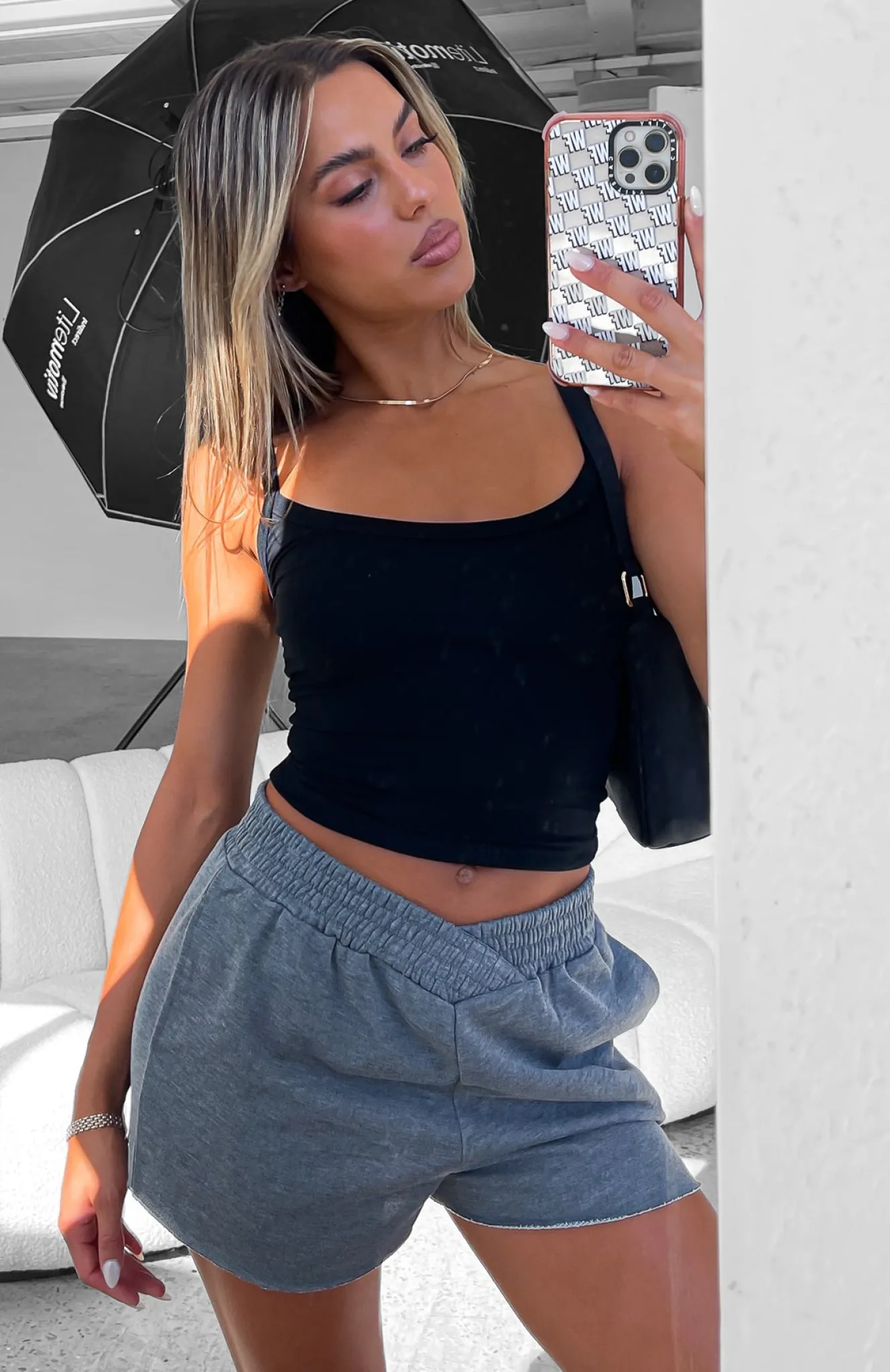 Shorts | White Fox Boutique Take What's Mine Lounge Shorts Charcoal grey