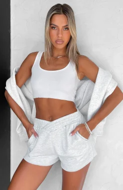 Shorts | White Fox Boutique Take What's Mine Lounge Shorts Marle grey