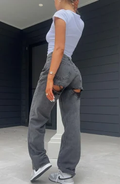 Denim | White Fox Boutique Taking A Trip Denim Jeans Acid black