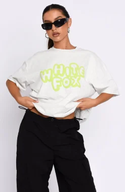 Shirts & Blouses | White Fox Boutique Talk It Over Oversized Tee Marle grey
