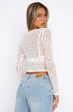 Shirts & Blouses | White Fox Boutique Talk The Same Long Sleeve Top white