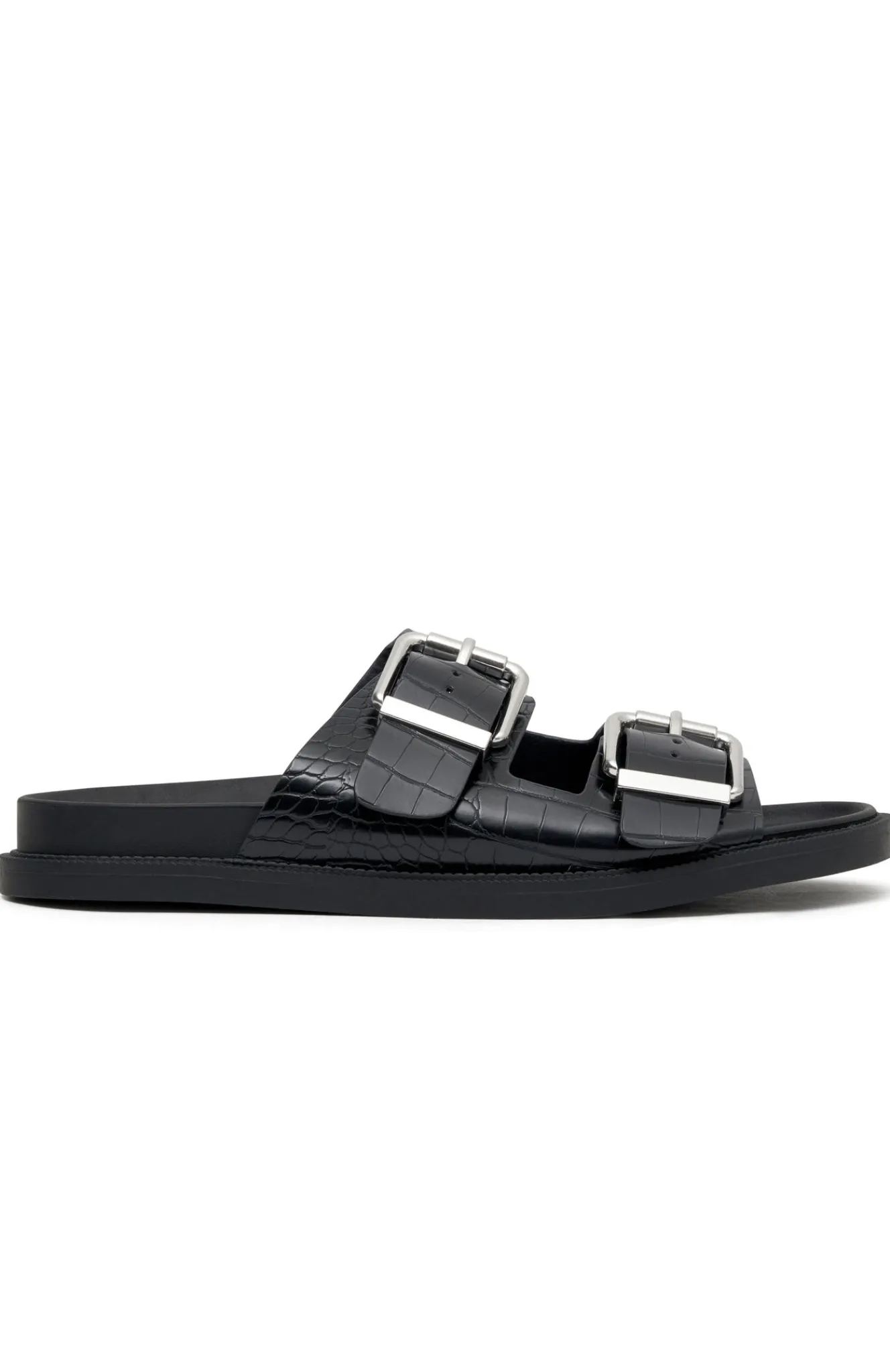 Slides | White Fox Boutique Tash Slides Croc black