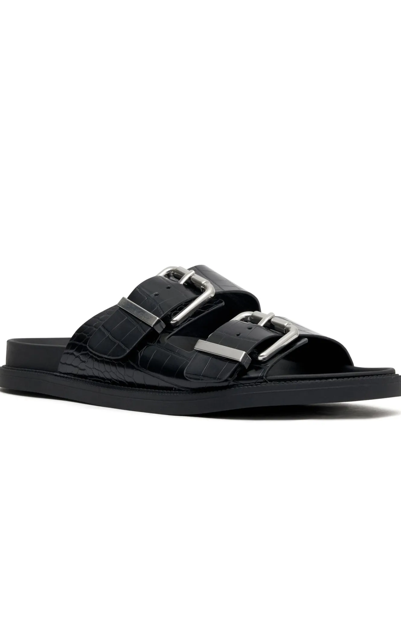Slides | White Fox Boutique Tash Slides Croc black