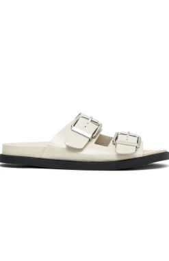 Slides | White Fox Boutique Tash Slides Bone Croc white