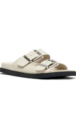 Slides | White Fox Boutique Tash Slides Bone Croc white