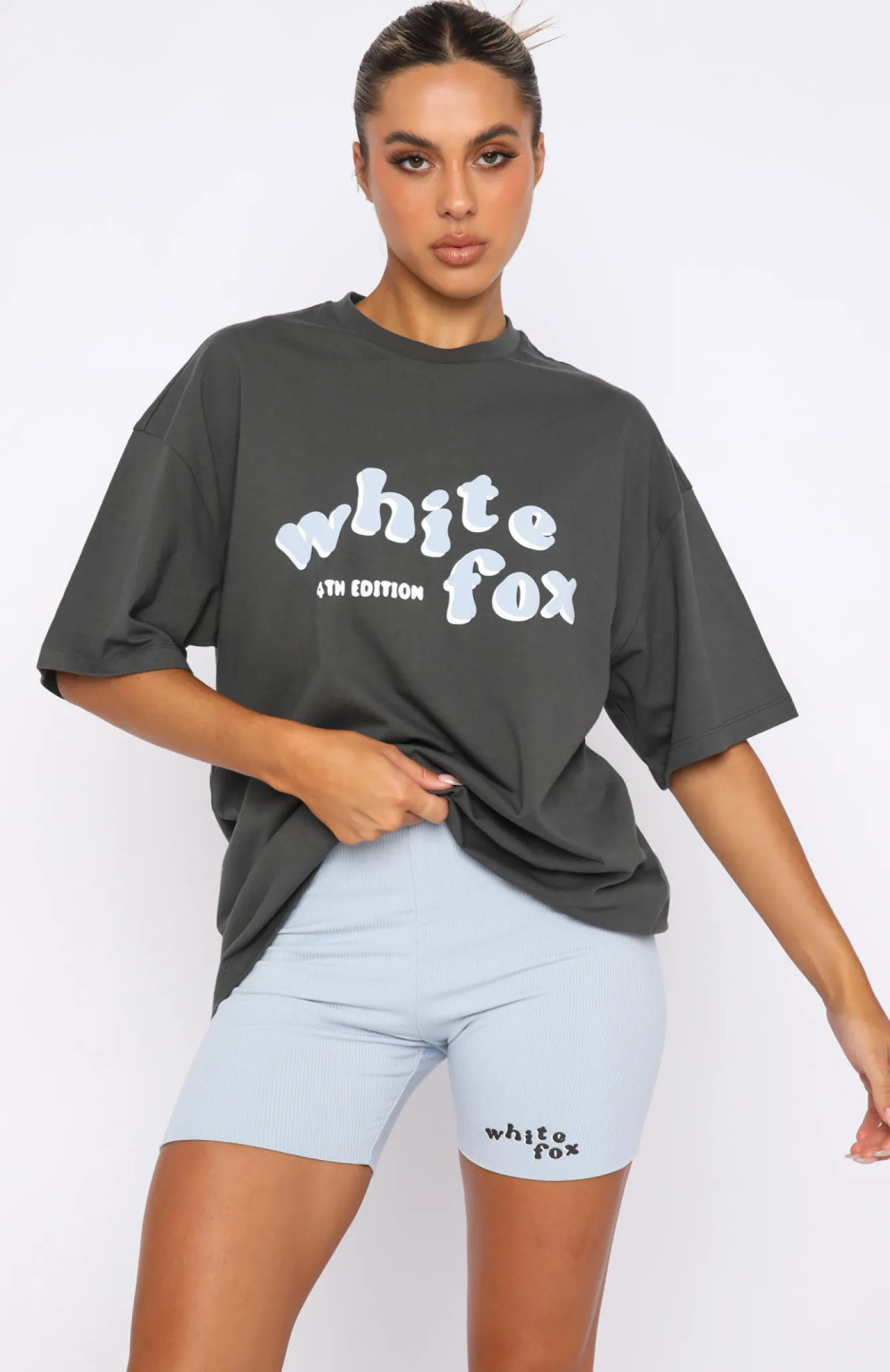 Shirts & Blouses | White Fox Boutique 4th Edition Oversized Tee Storm grey