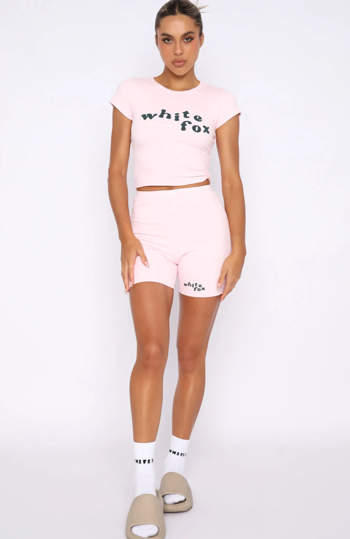 Shirts & Blouses | White Fox Boutique 4th Edition Ribbed Baby Tee Valentine pink