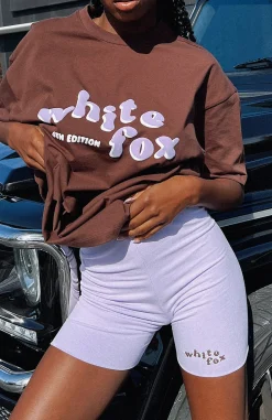 Shorts | White Fox Boutique 4th Edition Ribbed Bike Shorts Orchid purple